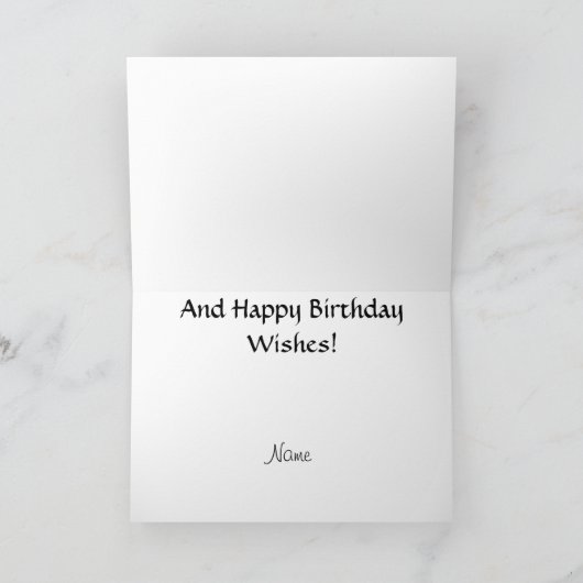 キスをする魚釣りカップル誕生日グリーティングカード カード (内部)