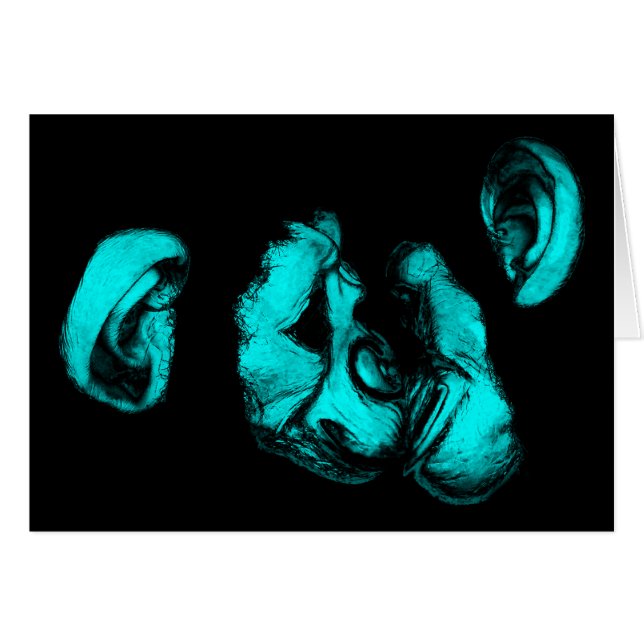 キスをするchimps ：ネオンターコイズ (正面横)