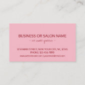 キスをするlips美しいスタイリストのカスタマイズ 名刺 (裏面)