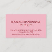 キスをするlips美しいスタイリストのカスタマイズ 名刺 (裏面)