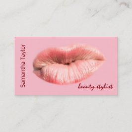 キスをするlips美しいスタイリストのカスタマイズ 名刺