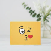 キスを投げる顔 ポストカード (スタンド正面)