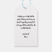 キスを誘うクリスマスギフトタグ ギフトタグ (裏面)