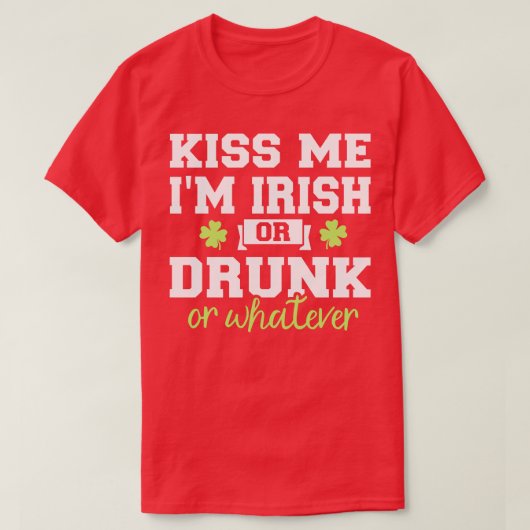 キスアイリッシュか飲何か Tシャツ (デザイン正面)