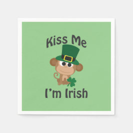 キスアイリッシュ!サル スタンダードカクテルナプキン