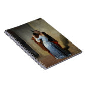 キスインブルーサテンフランチェスコHayez 1859 ノートブック (右側)