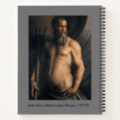 キスイン青サテンフランチェスコ・ヘイズ・スケッチ ノートブック (裏面)