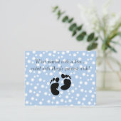 キスウィッシュブルーベビーシャワーで始まる 招待状 (スタンド正面)