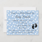 キスウィッシュブルーベビーシャワーで始まる 招待状 (裏面)