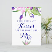 キスエレガントフローラブライダルシャワー標識 (スタンド正面)