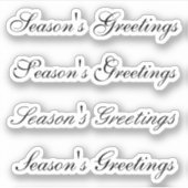 キスカッカスタムトの挨拶x4 #24 (季節の挨拶) シール (正面)