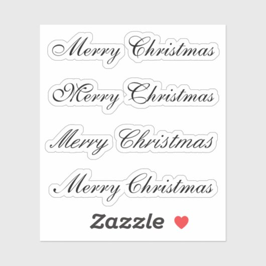 キスカットカスタムグリーティングx4 #23 (メリークリスマス) シール (シート)