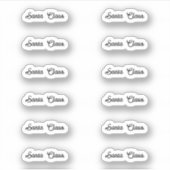 キスカットサンタクロースのシグネチャーアモラはっきりした2 シール (正面)