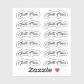 キスカットサンタクロースのシグネチャーバンドンステッカー シール (シート)