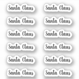 キスカットサンタクロースの署名Angelettiスクリプト シール