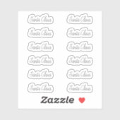 キスカットサンタクロース署名アレクサンドレアステッカー シール (シート)