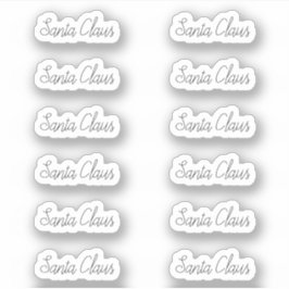 キスカットサンタクロース署名アレクサンドレアステッカー シール