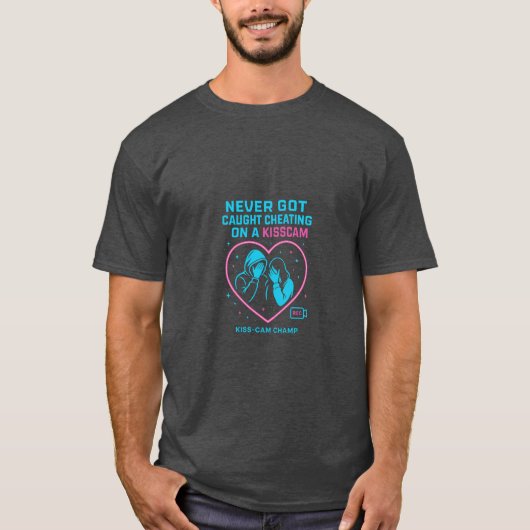 キスカムで浮気してもバレなかったネオンアート Tシャツ (正面)