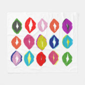 キスキス フリースブランケット (正面(横))