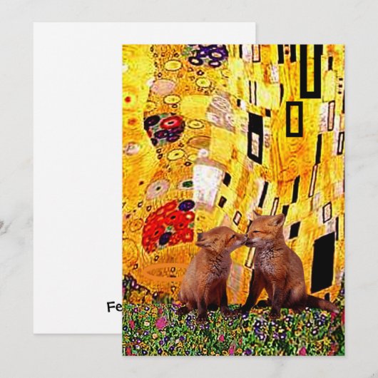 キスキツネパロディクリムト (正面/裏面)