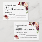 キスゲーム英語シャワスペインのーカード数 プレイスカード (正面/裏面)