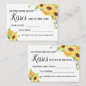 キスゲーム英語シャワスペインのーカード数 プレイスカード (正面/裏面)