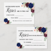 キスゲーム英語シャワスペインのーカード数 プレイスカード (正面/裏面)