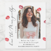 キスザグレ恋しく思ーフフォトシックバチェロレッテ ワインラベル (シングルラベル)