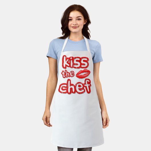 キスザシェフエプロン エプロン (着用した状態)