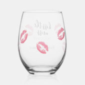 キスザバイ恋しく思のバチェロレッテ ステムなしワイングラス (裏面)