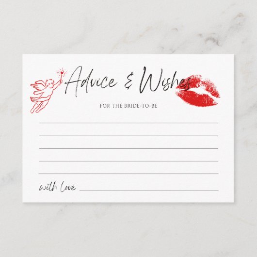 キスザバイ恋しく思オフバチェロレッテアドバイス&ウィッシュ エンクロージャーカード (正面)