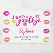 キスザバイ恋しく思グミニワきらめくインラベル スパークリングワインラベル (シングルラベル)