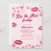 キスザバイ恋しく思ターバレンタインブライダルシャワー 招待状 (正面)