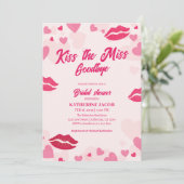キスザバイ恋しく思ターバレンタインブライダルシャワー 招待状 (スタンド正面)