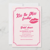 キスザバイ恋しく思ターバレンタインブライダルシャワー 招待状 (正面)