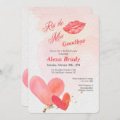 キスザバイ恋しく思ダルシャワー招待状 招待状 (正面/裏面)