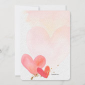 キスザバイ恋しく思ダルシャワー招待状 招待状 (裏面)