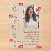 キスザバイ恋しく思フォトアーチバチェロレッテ アクリル招待状 (正面)