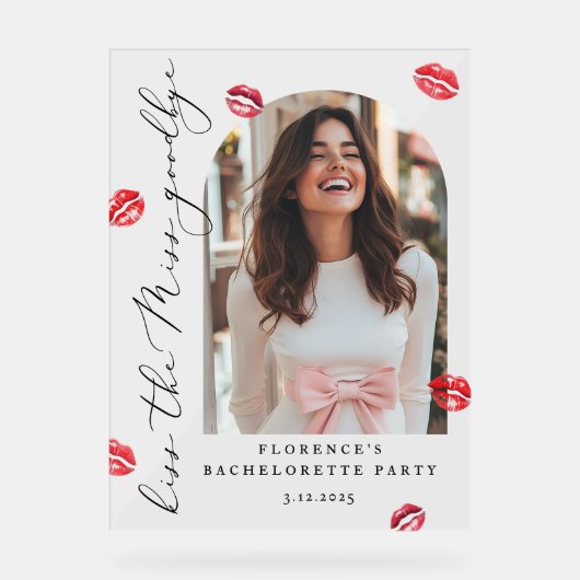 キスザバイ恋しく思ーバチェロレッテへようこそ アクリルサイン (正面)