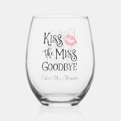 キスザバ恋しく思イグッドトゥ ステムなしワイングラス (正面)