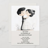 キスザブライド結婚式招待状 招待状 (正面/裏面)