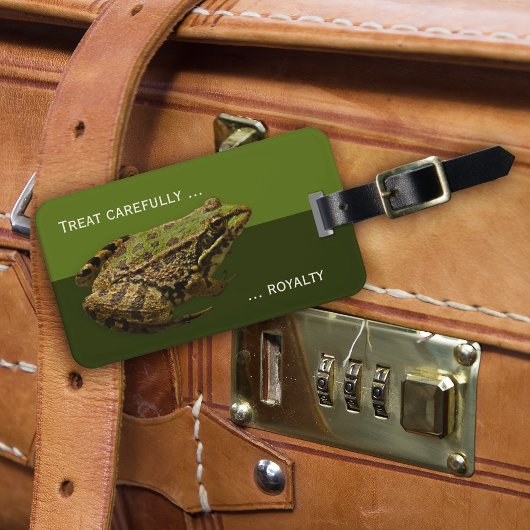 キスザプリンスおもしろいカエル荷物タグ ラゲッジタグ