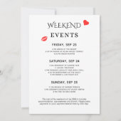 キスザボー恋しく思グーバチェロレッテ週末 招待状 (裏面)