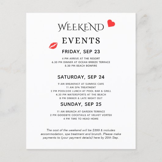 キスザボー恋しく思ドバイバチェロレッテウィークエンド招待状 (裏面)