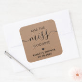 キスザボー恋しく思フブライダルシャワーラベルクラフト スクエアシール (封筒)