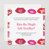 キスザライフ独身のサヨナバチェロレッテ 招待状 (正面/裏面)