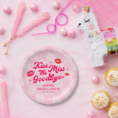 キスザ恋しく思バイバチェロレッテ ペーパープレート (パーティー)