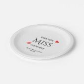 キスザ恋しく思バイブライダルシャワー ペーパープレート (アングル)