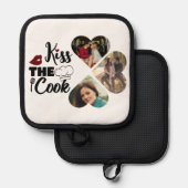 キスザ調理師カスタム写真と文字 鍋敷き (正面/裏面)