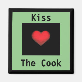 キスザ調理師グリーン&ブラックマグネット マグネット